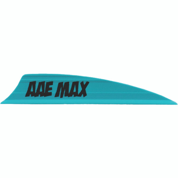 AAE Max 2.0 Shield Cut Vanes Teal 50 Pack * High-Visibility Archery Vanes for Precision Accuracy