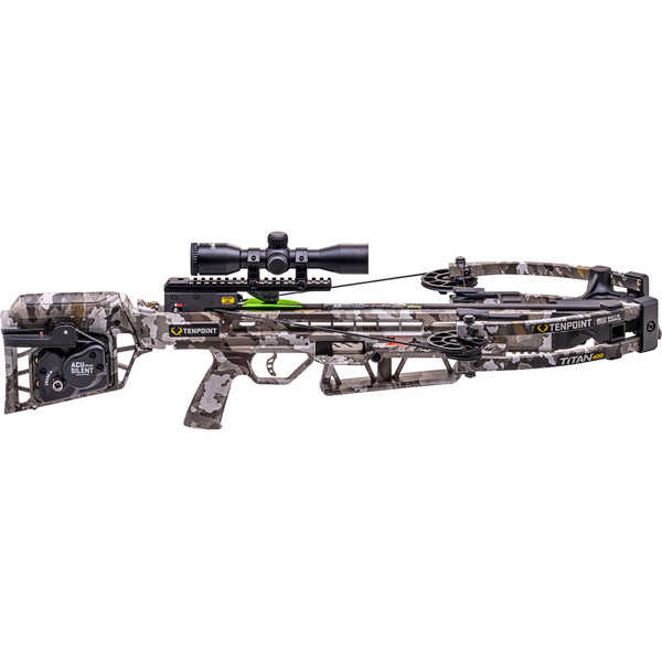 TenPoint Titan 400 Crossbow Package with ACUdraw Silent Cocking System and Vektra Camo Finish