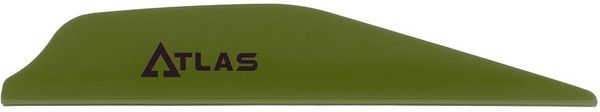 Bohning Atlas Vanes Olive Drab 100 Pack * Precision Arrow Vanes for Enhanced Flight Performance