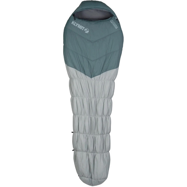 Klymit Sojourn Stretch 20 Sleeping Bag Gray/Blue * Three-Season Synthetic Insulated Sleeping Bag with Adjustable Fit