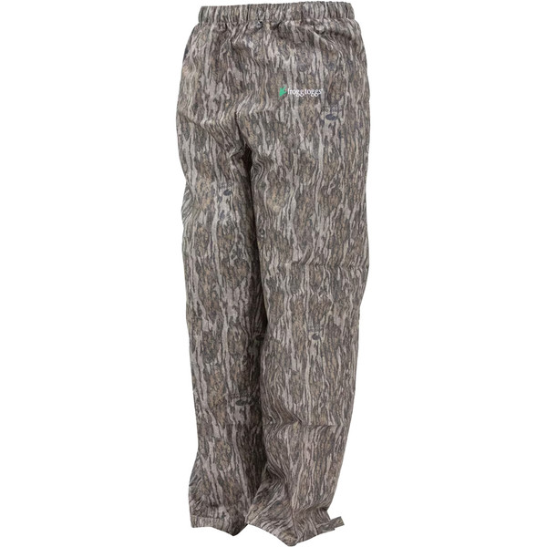 Frogg Toggs Pro Action Pant Mossy Oak Bottomland XL - Waterproof Hunting Pants with Adjustable Waist and Zipper Leg Openings