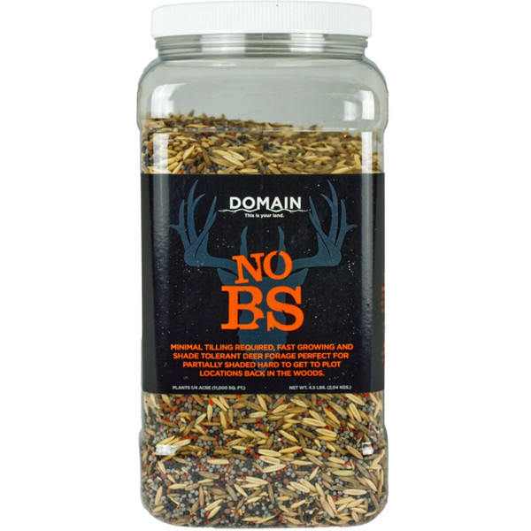 Domain No BS Seed 1/4 Acre - Forage Mix for Food Plots and Hunting Areas
