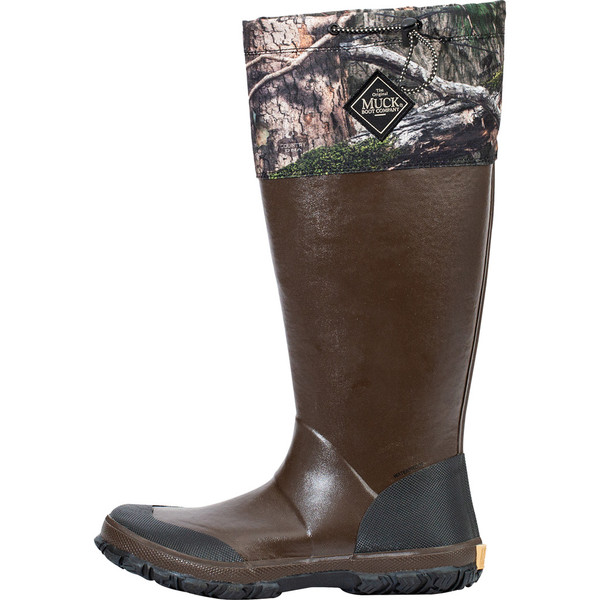 Muck Boots Unisex Forager Tall Boot in Bark and Mossy Oak Country DNA, Part Number FOR-MDNA-BRN-080