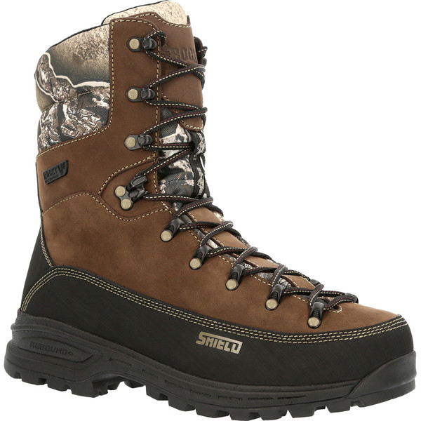 Rocky Mountain Stalker Pro Boot Brown Realtree Escape * 800 Grams Insulation, Waterproof Leather, Vibram Outsole, Size 9