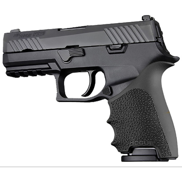 Hogue HandAll Beavertail Grip Sleeve for Sig Sauer P320 Compact in Black