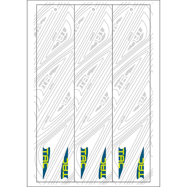 TAC Vanes Arrow Specific Wraps Size D White 4.675 in. Pack of 13