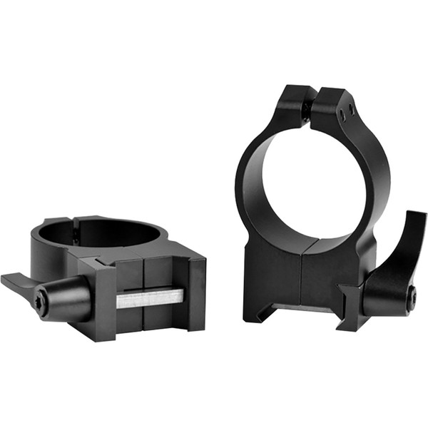 Warne Maxima Vertical Quick Detach Scope Rings * 30mm High, Matte Black