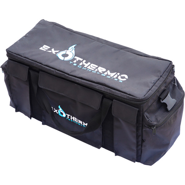 Exothermic Pulsefire Carry Bag Black - Custom Foam Fit for Flamethrower, Batteries & Charger