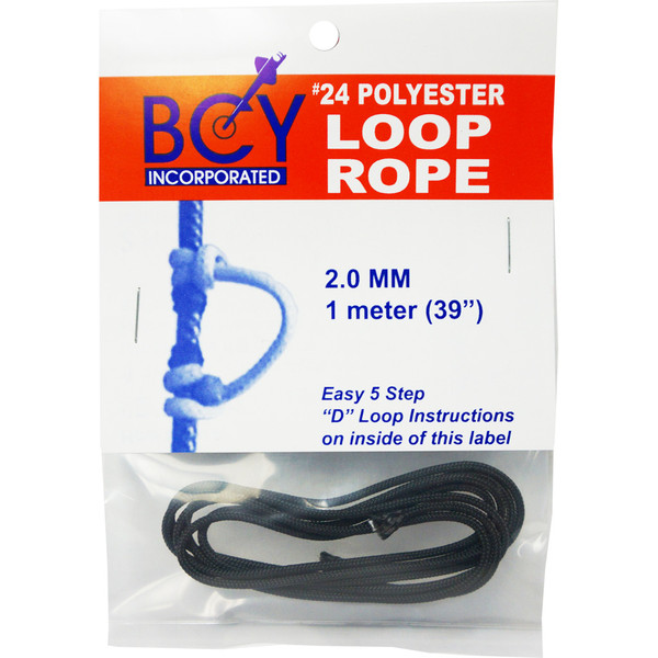 BCY 24 D-Loop Material Black - 1 Meter for Crossbow and Archery Use