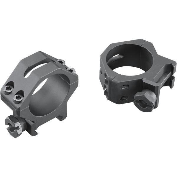 Weaver Tactical 4-Hole Picatinny Ring Mount for 30mm Scope Tubes - Matte Black, Part No. 99515