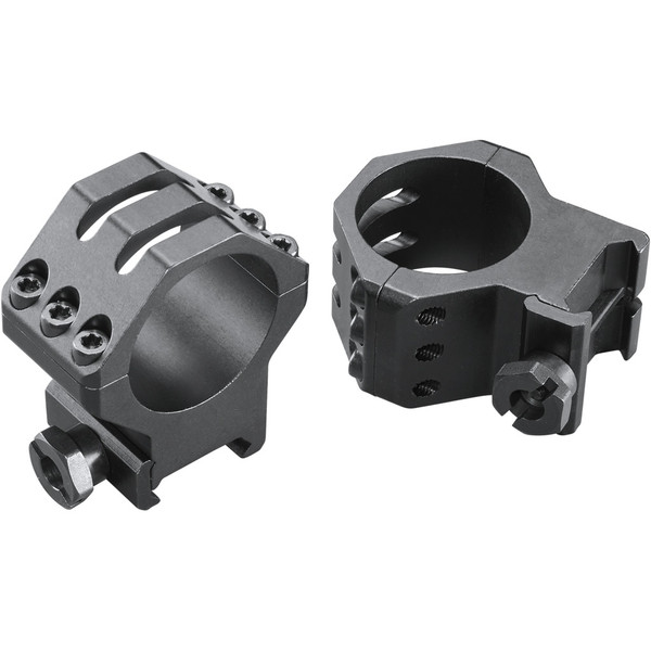 Weaver Classic 6-Hole Skeleton Rings 30mm Matte Black - Medium Clamshell Pack, Part #48356