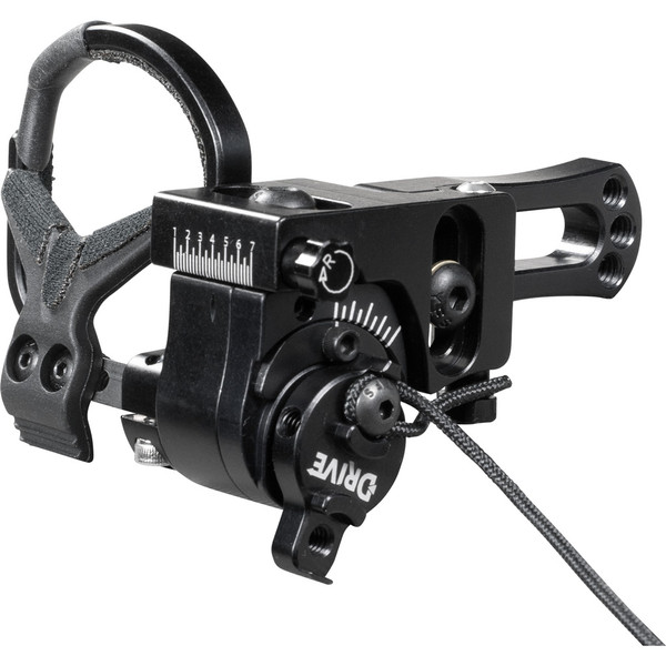 Ripcord Drive Cage Arrow Rest Black LH - Precise Ball Bearing Drive System and Adjustable Launcher