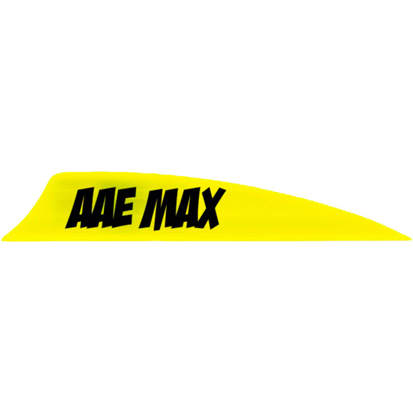 AAE Max 2.0 Shield Cut Vanes Yellow 50 Pack * Archery Vanes for Precision and Visibility