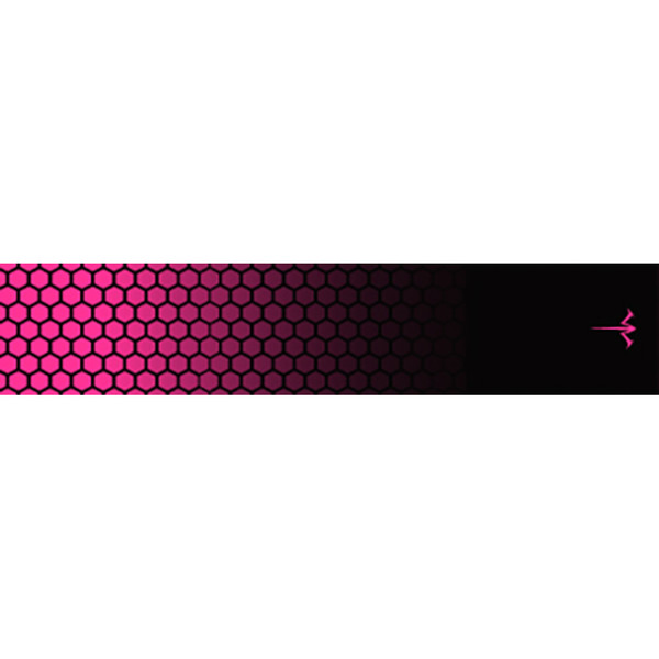 White Water Archery Honeycomb Fade Arrow Wraps - Hot Pink, 5 in. x 1.125 in., Pack of 15