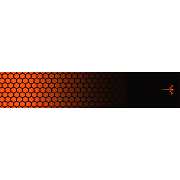 White Water Archery Honeycomb Fade Arrow Wraps - Fade Orange, 5 in. x 1.125 in., Pack of 15