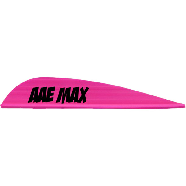 AAE Max Stealth Vanes Hot Pink, 50 Pack - Durable and Quiet Arrow Vanes for Archery and Crossbow Hunting