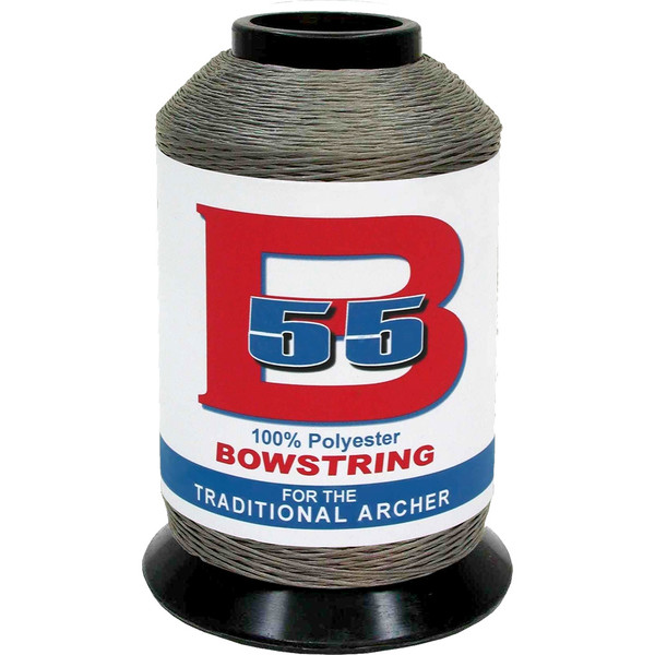 BCY B55 Bowstring Material Silver 1/4 lb. * Durable Polyester String for Recurves and Traditional Bows