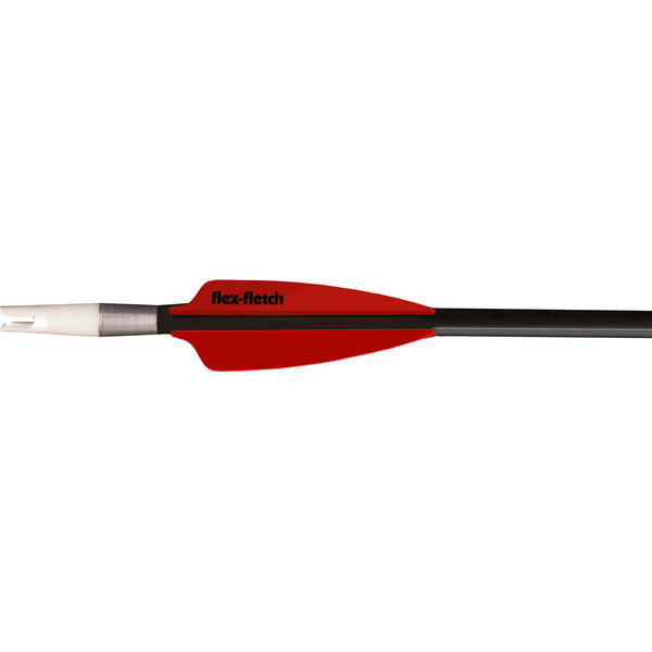Flex Fletch FFP Shield Cut Vanes Red - 3.6 inches, Pack of 39