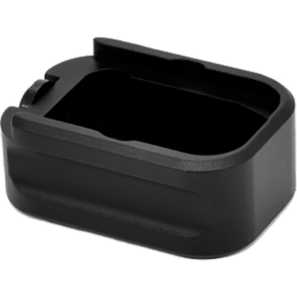 Warne Magazine Extension Black +2 for Glock 42 - Enhanced Capacity and Ergonomic Design