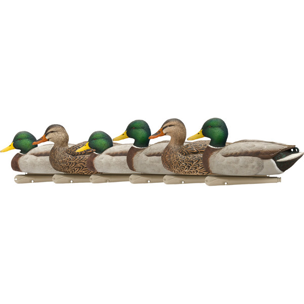 Avian-X Top Flight Duck Decoys Open Water Mallard 6 Pack with Realistic White Finish