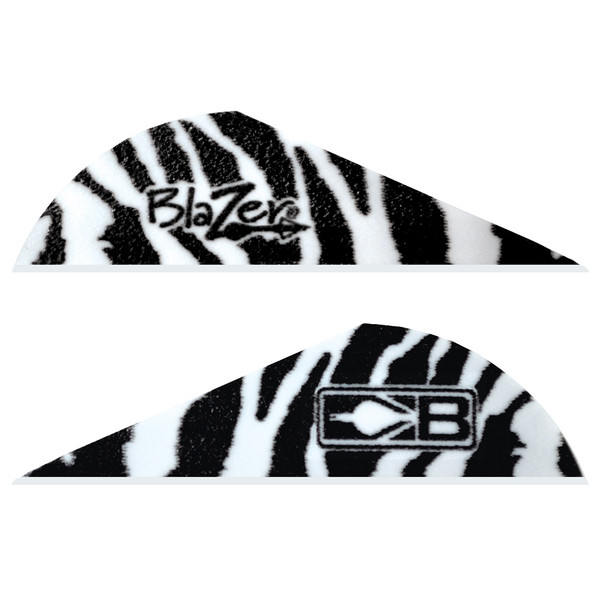 Bohning Blazer Vanes White Tiger 100 Pack - Precision Archery Vanes for Accurate Shots