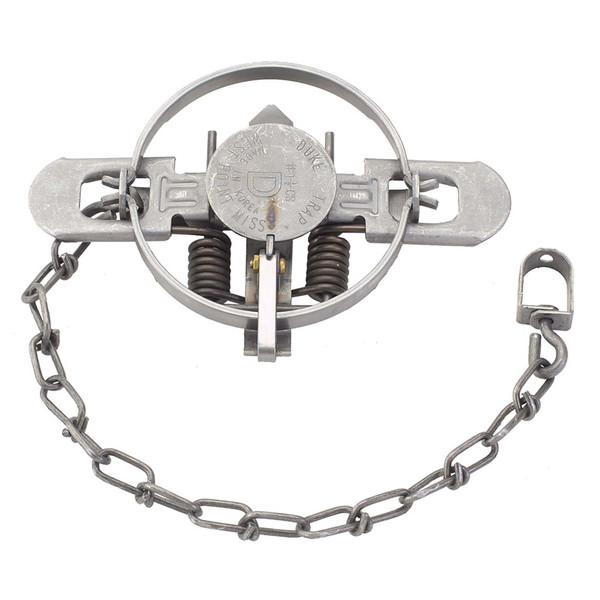 Duke Coil Spring Trap No. 1 1/2 * Professional Fox, Mink, Nutria, and Raccoon Trap
