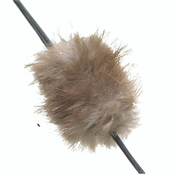 Mountain Man Furs Beaver Balls Brown * Pack of 2, Tanned Beaver Hide String Silencers for All Bows