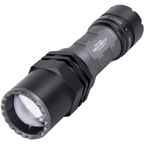 Police Security Long Throw Flashlight 400 Lumen with 1/4 Mile Beam Distance - Part #97818