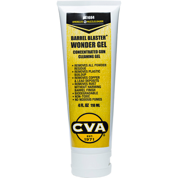 CVA Barrel Blaster Wonder Gel Solvent 4 oz. - Heavy-Duty Bore Cleaning Gel for Blackpowder Firearms