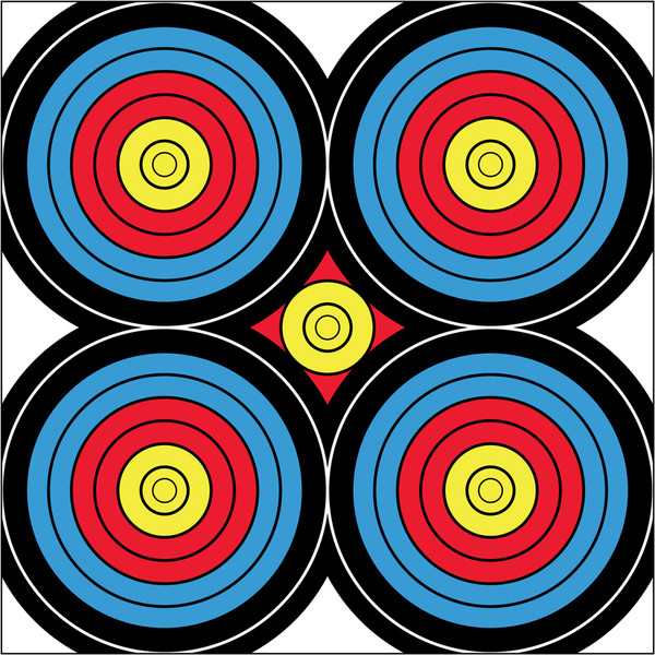 DuraMesh Archery Target Sight In 24 x 24 Inches - Weatherproof and Durable for Indoor and Outdoor Use