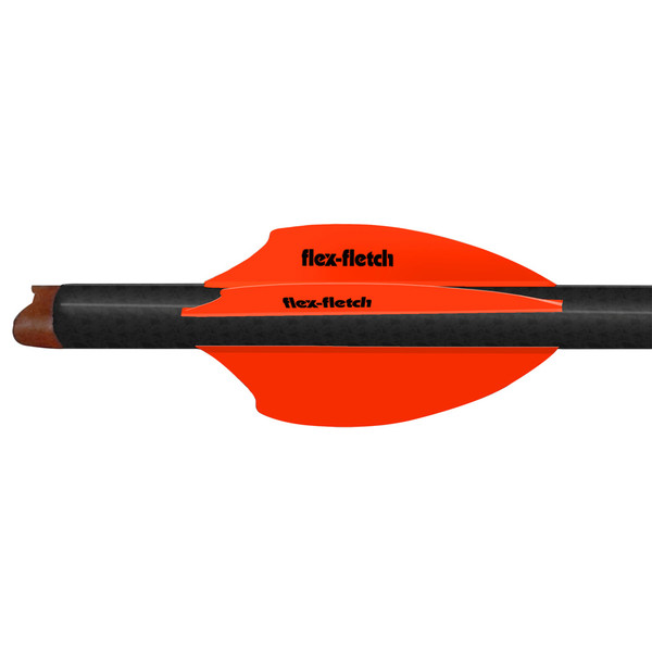 Flex Fletch SK2 Vanes Blaze Orange - 2 Inch, Pack of 100