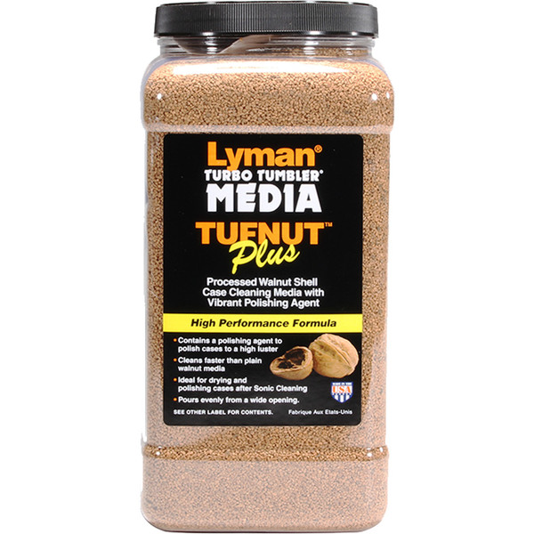 Lyman Tufnut Plus Media Medium * Walnut Media with Polishing Agent for Reloading and Brass Finishing