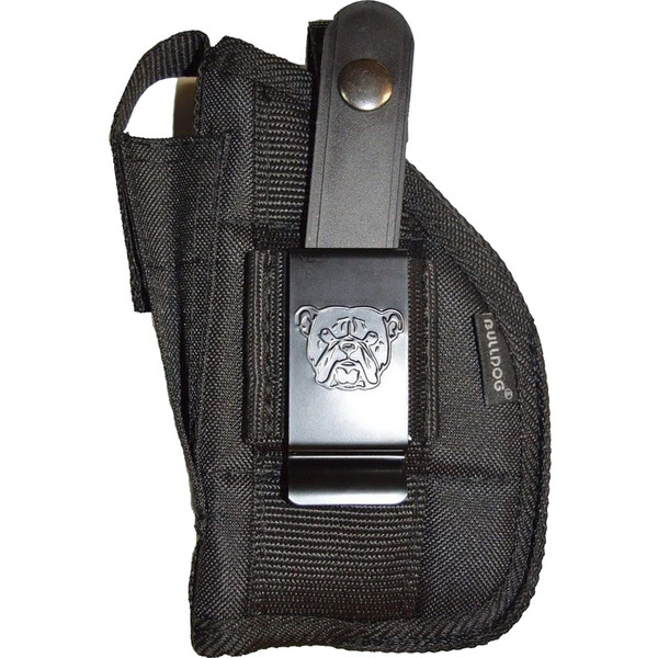 Bulldog Extreme Hip Holster Black for Compact Pistols with 2 to 3 Inch Barrels and Laser - Ambidextrous Carry