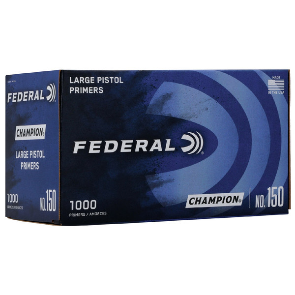 Federal Pistol Primers Large 1000 ct. Part 150 - Reliable Ignition for Reloading