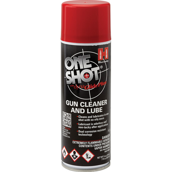 Hornady One Shot Aerosol Gun Cleaner & Lube - 5 oz. | DynaGlide Plus Formula