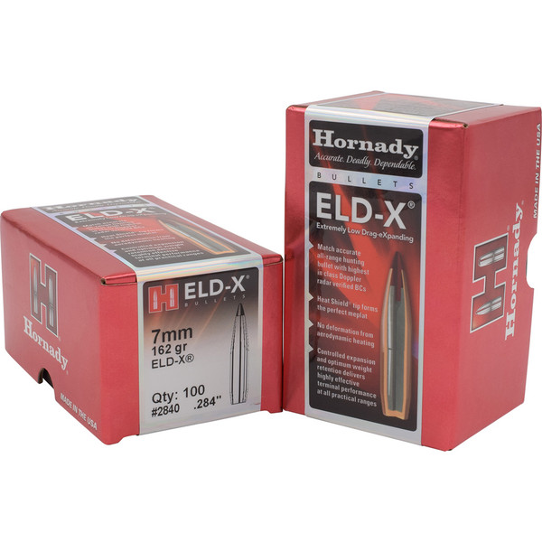 Hornady ELD-X Bullets 7mm .284 162 Grain Match Grade Hunting Ammo