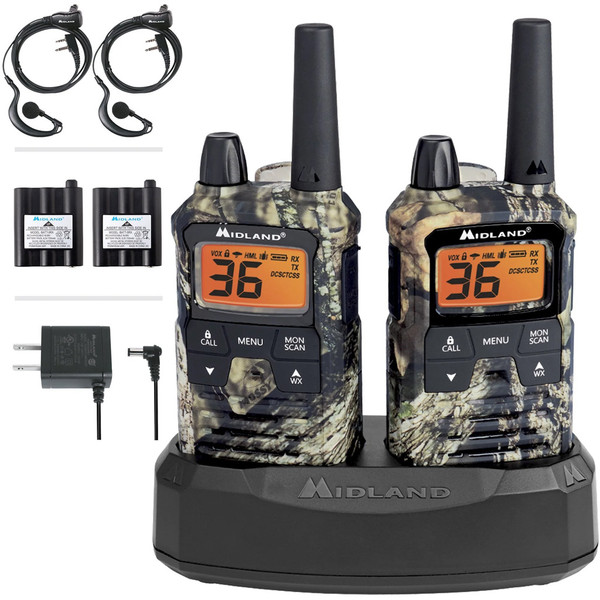 Midland X-Talker T294VP4 Mossy Oak Two-Way Radio Pair with Up to 40-Mile Range and Privacy Codes