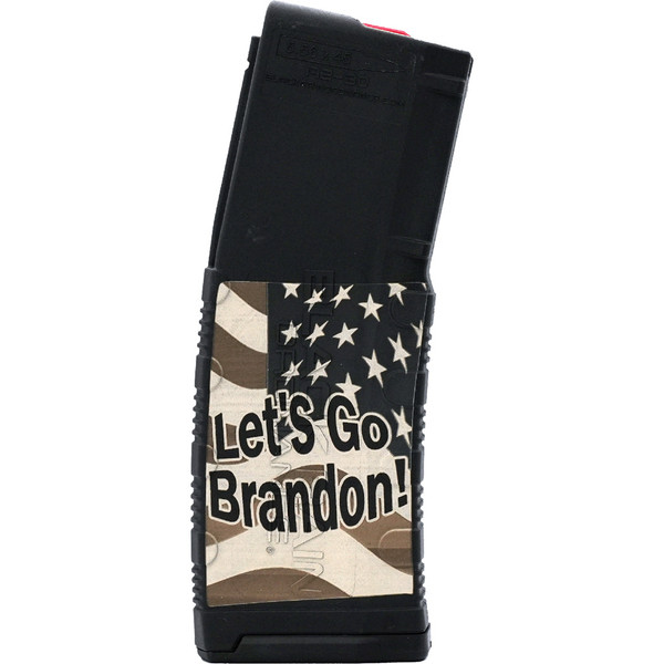 Black Rain Ordnance Lasered AR-15 Magazine with LGB Flag Design, 30 Round Capacity