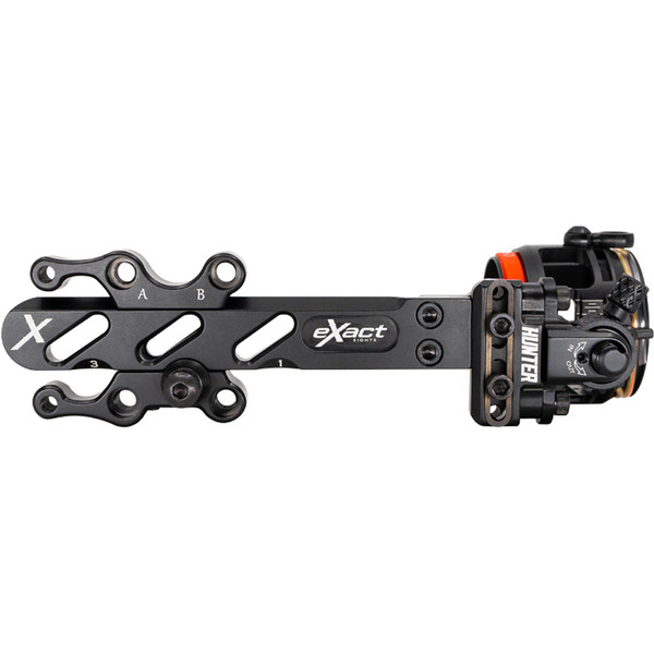 B3 Exact Hunter Dovetail Sight 4 Pin .019 Left Hand * Precision Hunting Sight with Micro-Adjustment and Light Mount