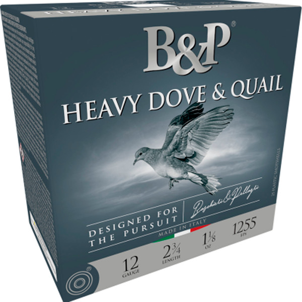 Baschieri & Pellagri B&P Dove & Quail Shotgun Loads 410 Gauge, 2.5 Inch, 1/2 Oz, 1210 FPS, 7.5 Shot, 25 Rounds