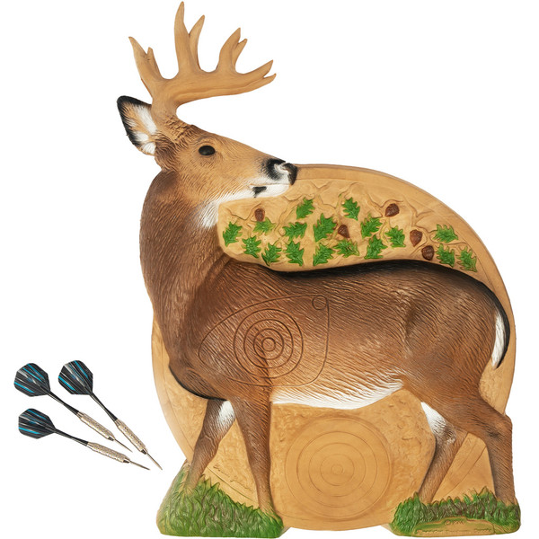 Rinehart Game Room Dartboard Whitetail - Hunting Theme for Enthusiasts