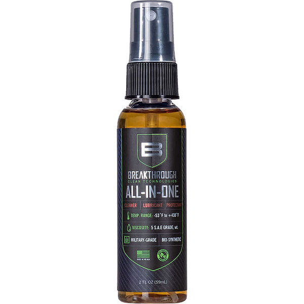 Breakthrough Battle Born All-in-One CLP 2 oz. Pump Spray Bottle – Cleans, Protects, and Lubricates Metal Surfaces