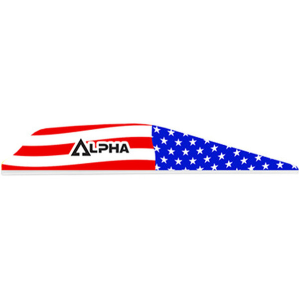 Bohning Alpha Vanes American Flag 100 Pack - High-Performance Archery Fletching