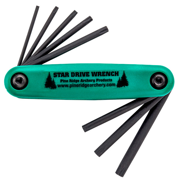 Pine Ridge Star Drive Wrench Set - Heavy-Duty Chrome Vanadium Steel Tools with Slip-Resistant Finish, T9 to T40 Sizes