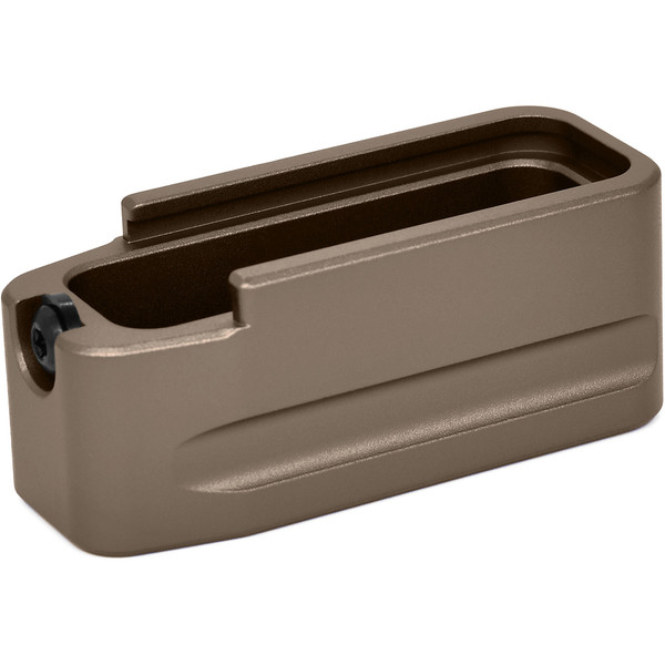 Warne Magazine Extension Dark Earth +2 for Glock Model 42