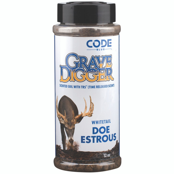 Code Blue Grave Digger Doe Estrus Urine 12 oz. - Effective Deer Scent for Hunting Success