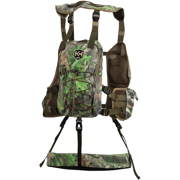 Knight And Hale Run N Gun 200 Turkey Vest Mossy Oak Obsession - Lightweight Hunting Gear with Adjustable Fit and Multiple Storage Options