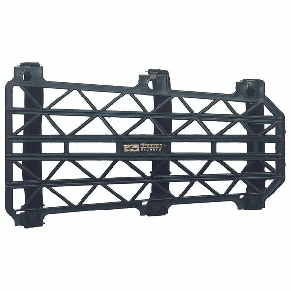 Saunders Diamond Defender 7.5-inch Black Armguard with Open Design and Adjustable Straps