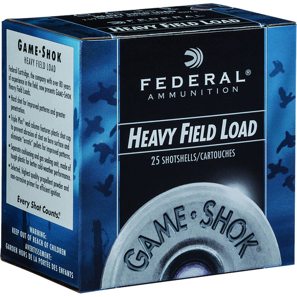 Federal Game-Shok Heavy Field Load 20 Gauge 2.75 inch 1 oz. 6 Shot, 25 Rounds