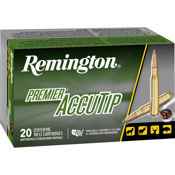 Remington Premier AccuTip Centerfire Rifle Ammunition 223 Remington, 50 Grain, 20 Rounds